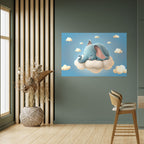 ELEPHANT DREAMS Selbstklebendes Horizontal-Poster