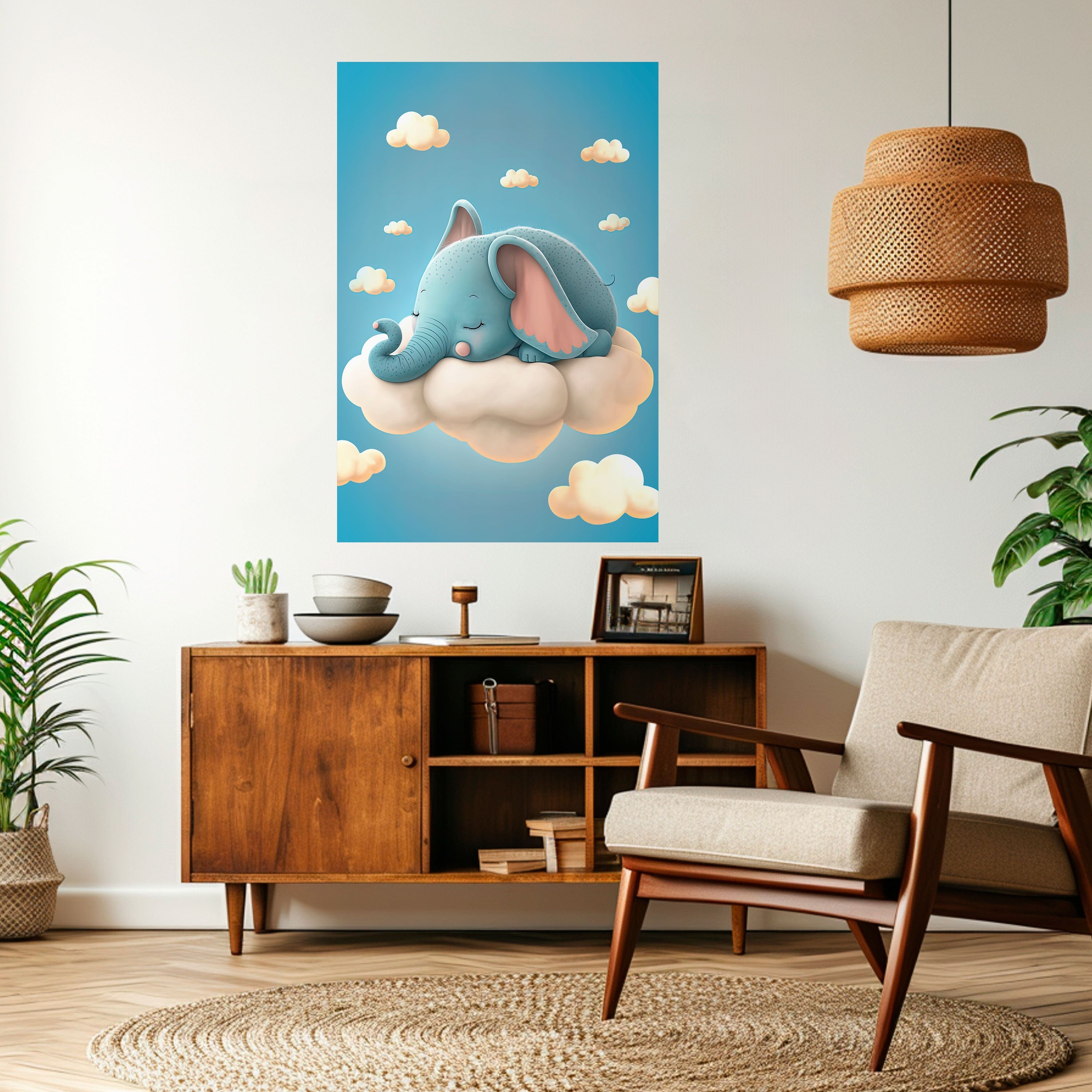 ELEPHANT DREAMS Vertikales Poster zum Abziehen und Aufkleben