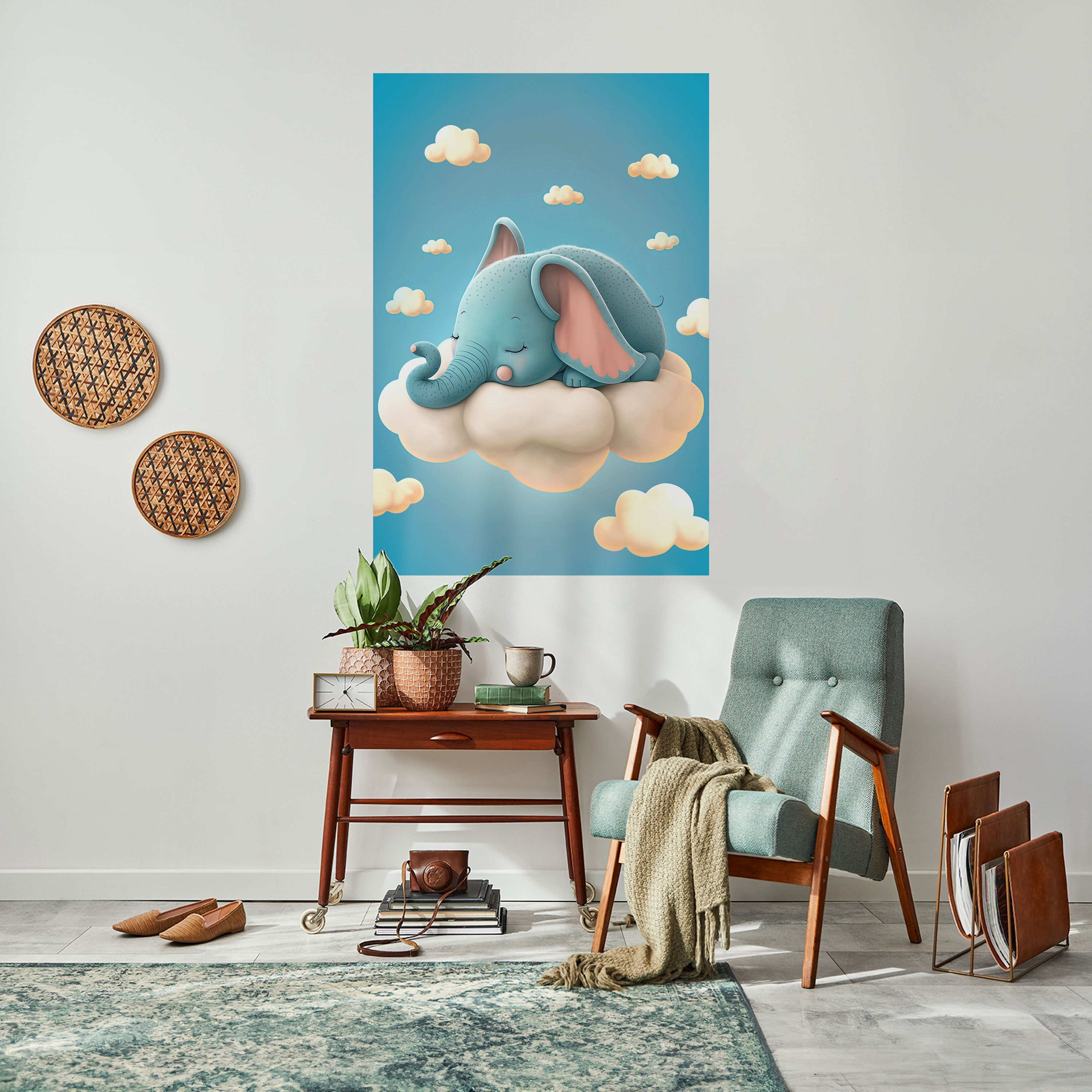 ELEPHANT DREAMS Vertikales Poster zum Abziehen und Aufkleben