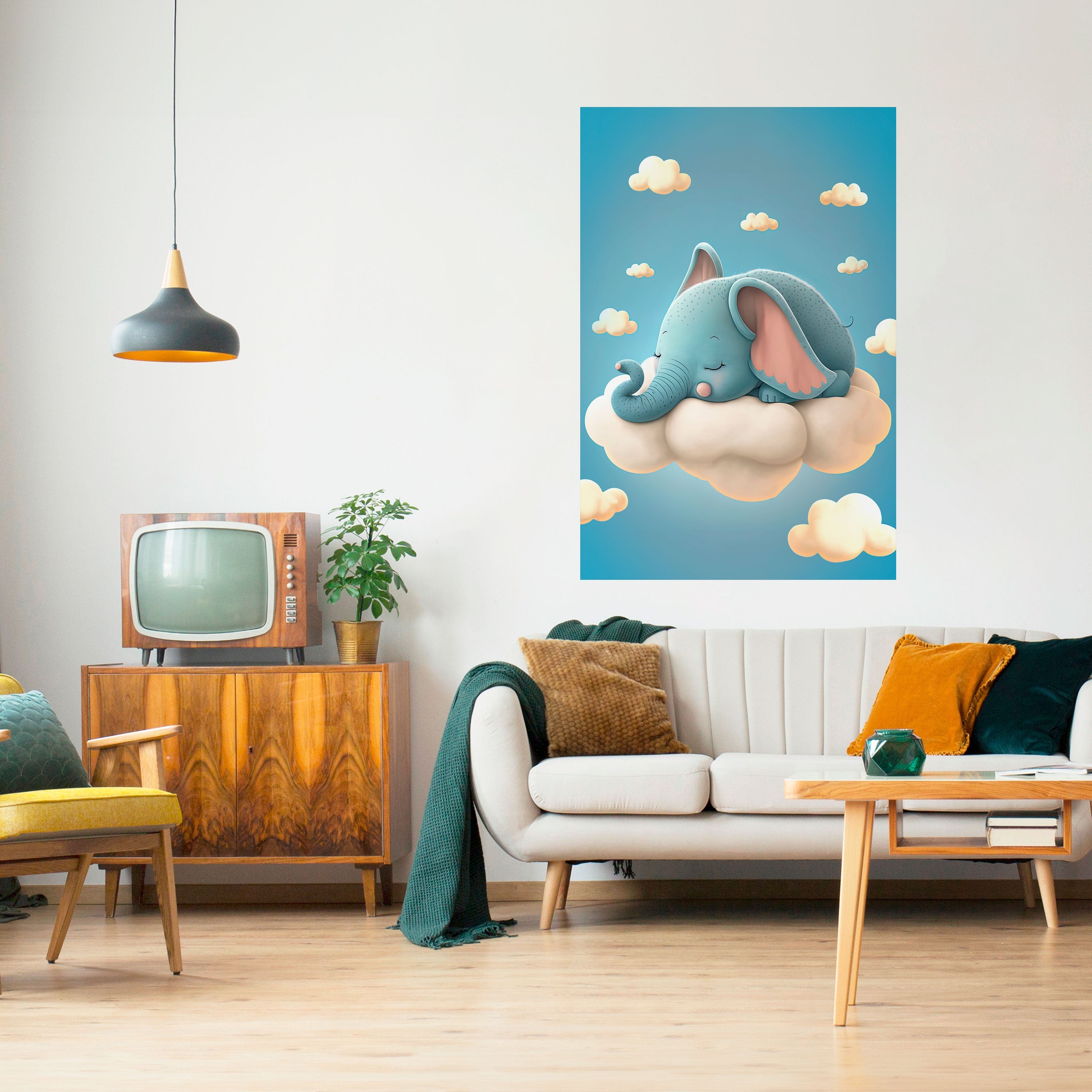 ELEPHANT DREAMS Vertikales Poster zum Abziehen und Aufkleben