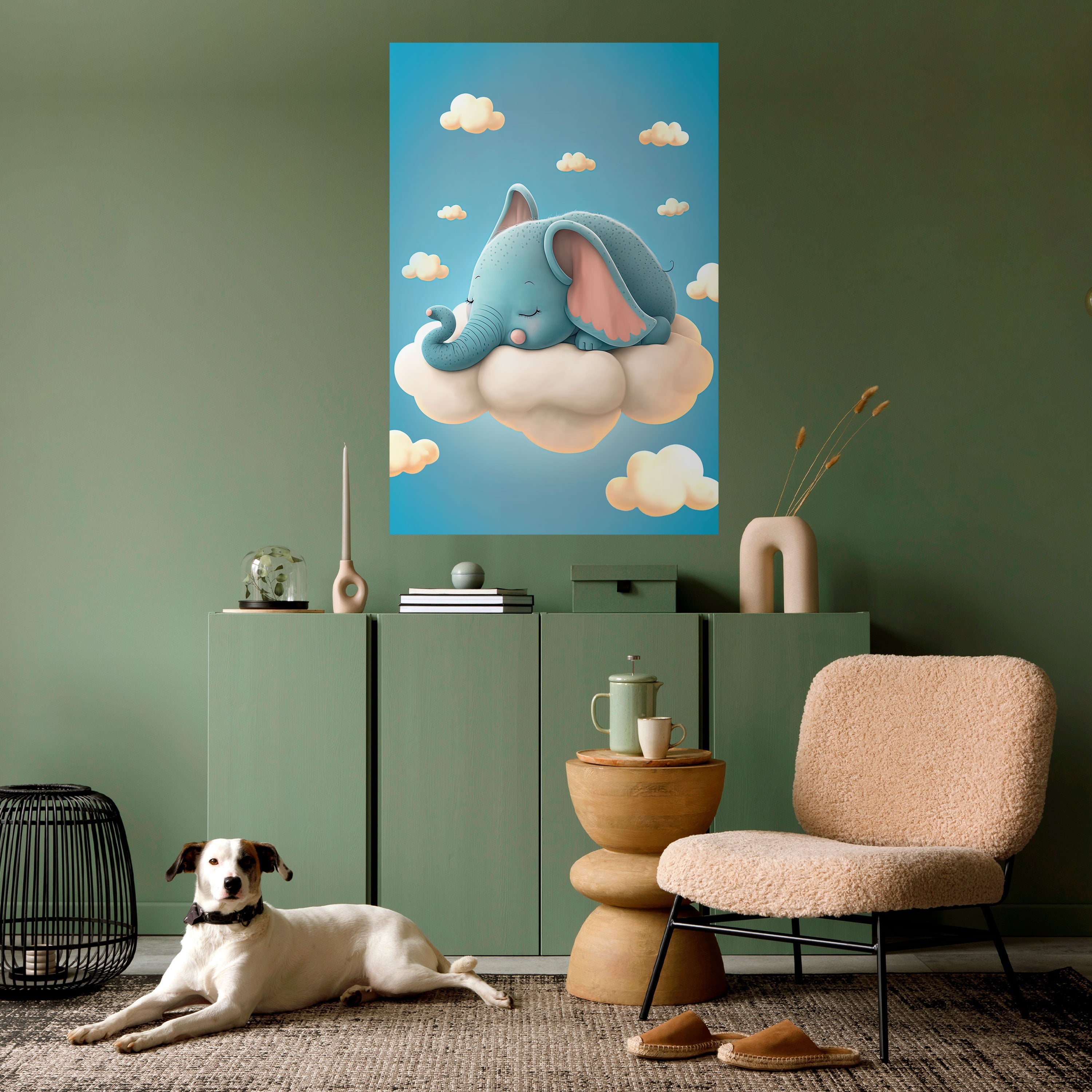 ELEPHANT DREAMS Vertikales Poster zum Abziehen und Aufkleben
