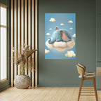 ELEPHANT DREAMS Selbstklebendes Poster - Hochformat