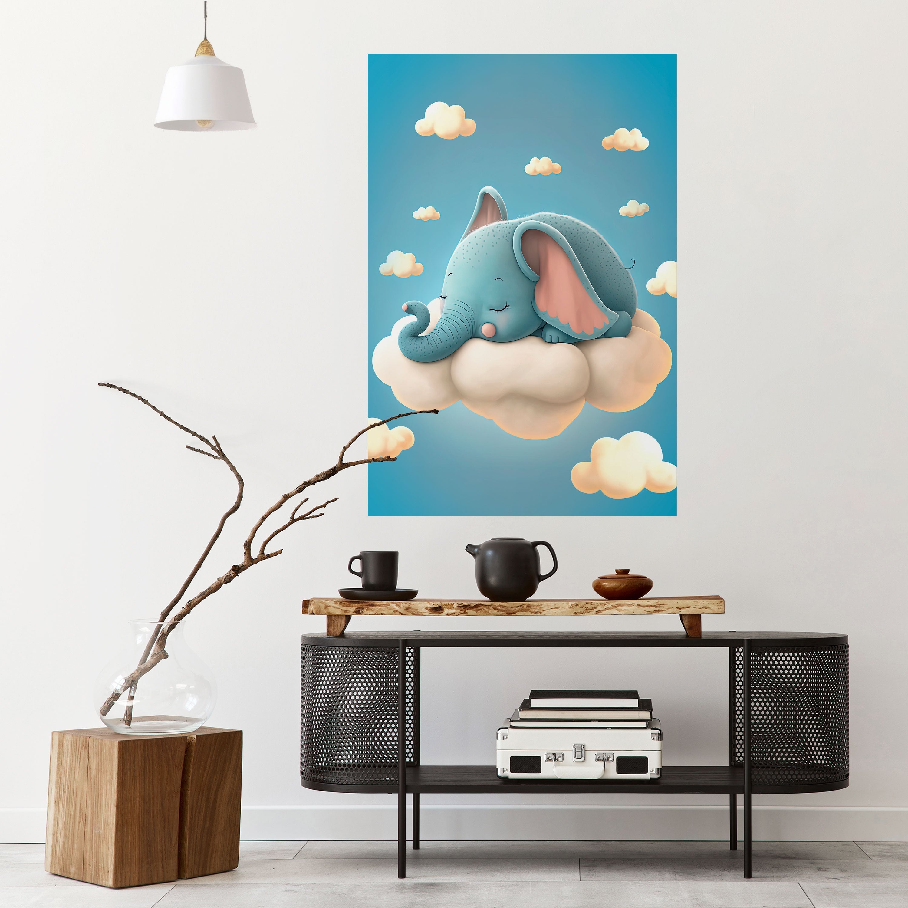 ELEPHANT DREAMS Vertikales Poster zum Abziehen und Aufkleben