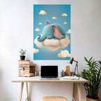 ELEPHANT DREAMS Selbstklebendes Poster - Hochformat