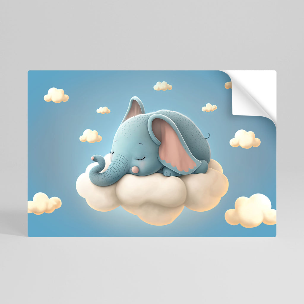 ELEPHANT DREAMS Selbstklebendes Horizontal-Poster