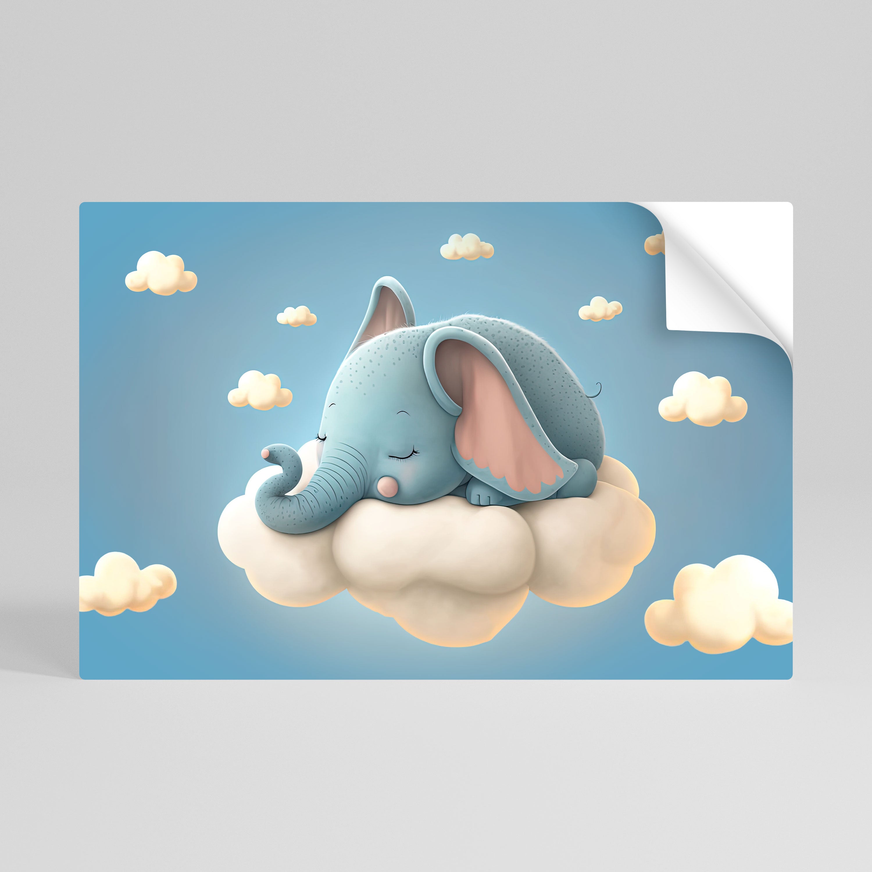 ELEPHANT DREAMS Selbstklebendes Horizontal-Poster