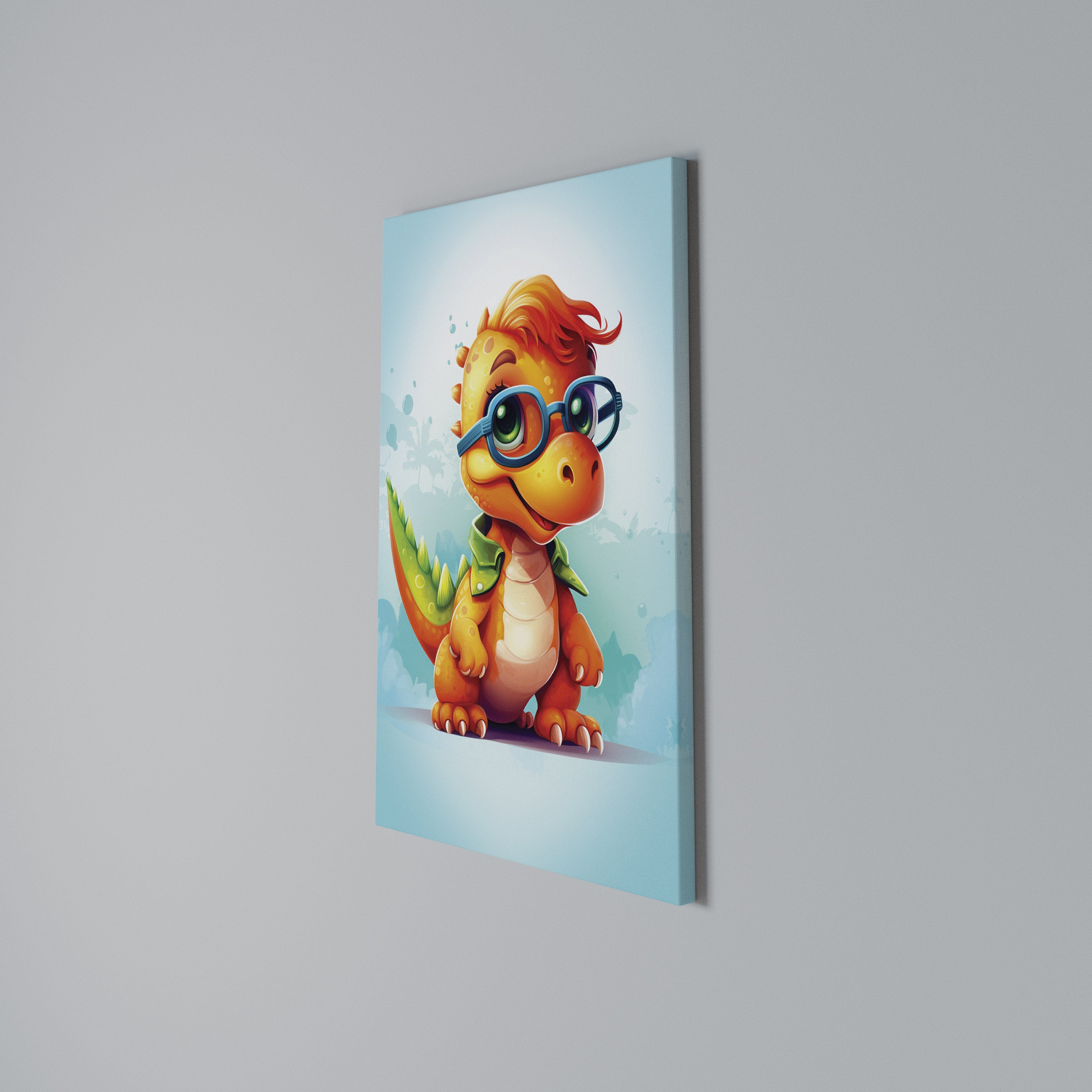 KIDDOSAURUS REX Vertical Canvas Print