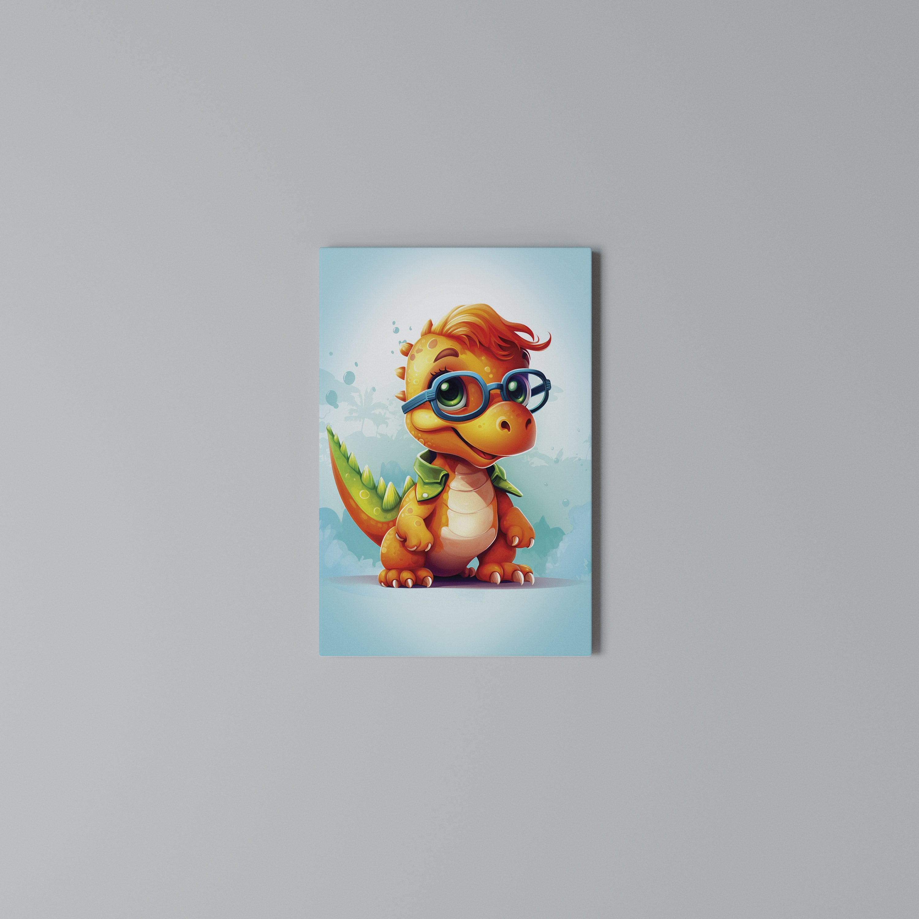 KIDDOSAURUS REX Vertical Canvas Print