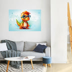 KIDDOSAURUS REX Selbstklebendes Horizontal-Poster