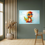 KIDDOSAURUS REX Selbstklebendes Horizontal-Poster