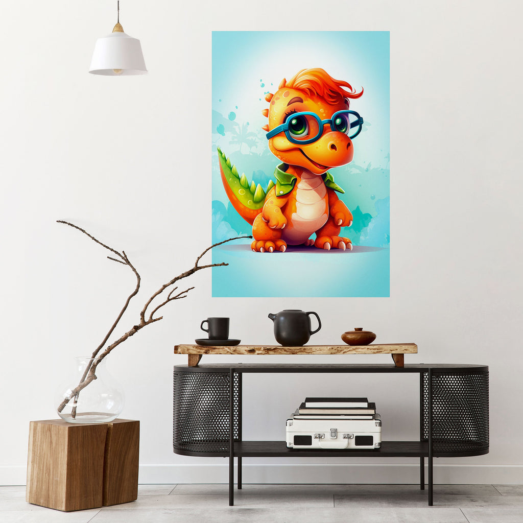 KIDDOSAURUS REX Vertikales Poster zum Abziehen und Aufkleben