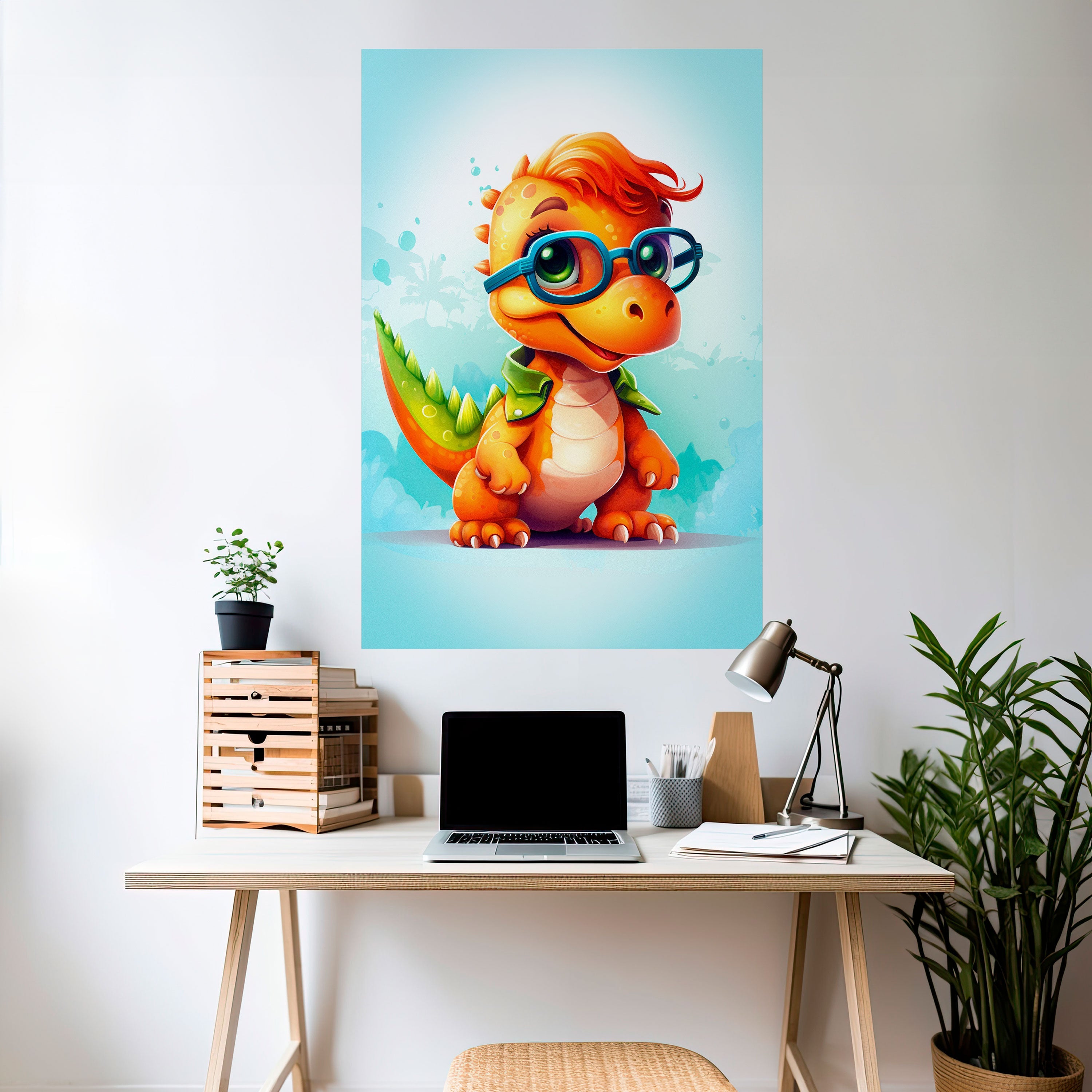 KIDDOSAURUS REX Vertikales Poster zum Abziehen und Aufkleben