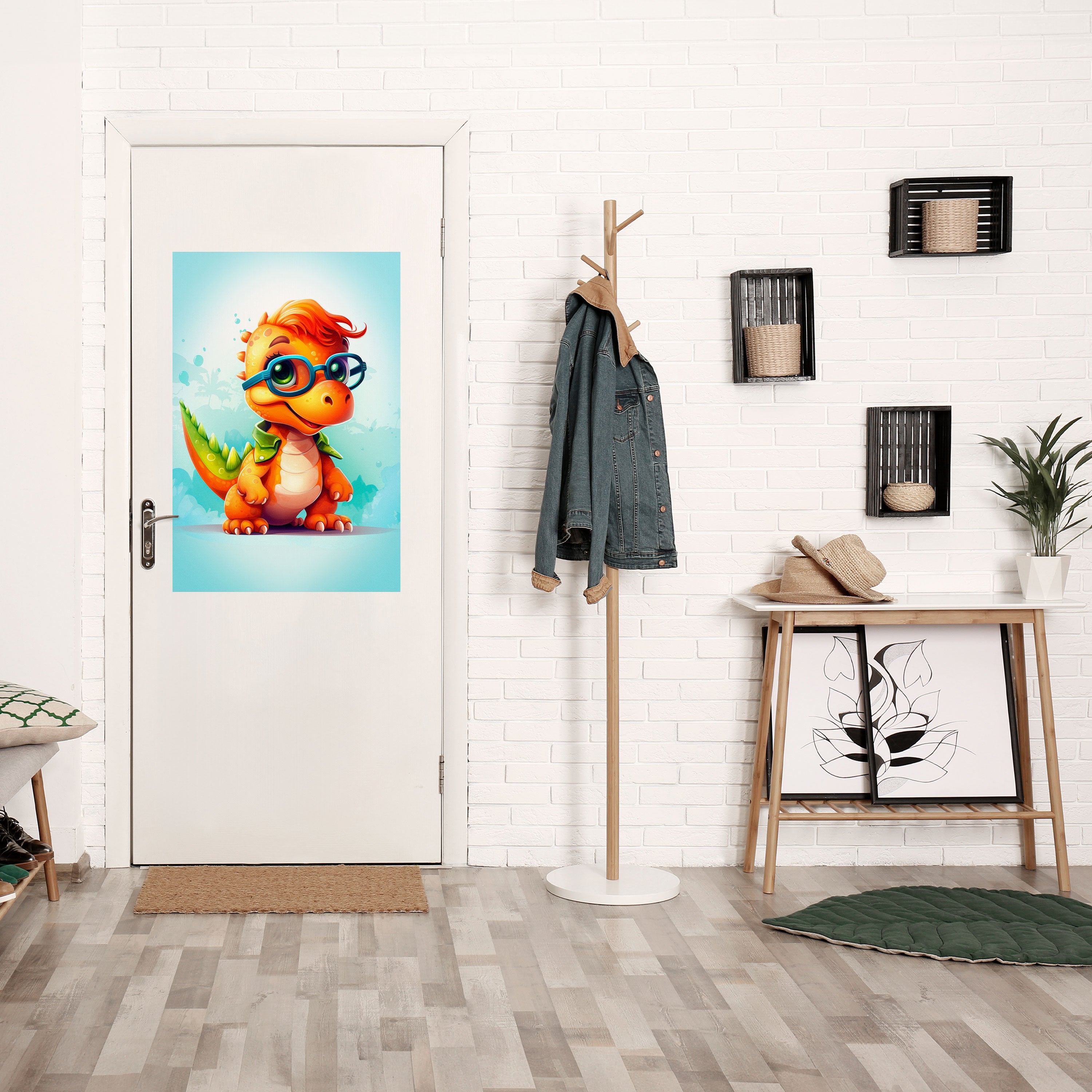 KIDDOSAURUS REX Vertikales Poster zum Abziehen und Aufkleben