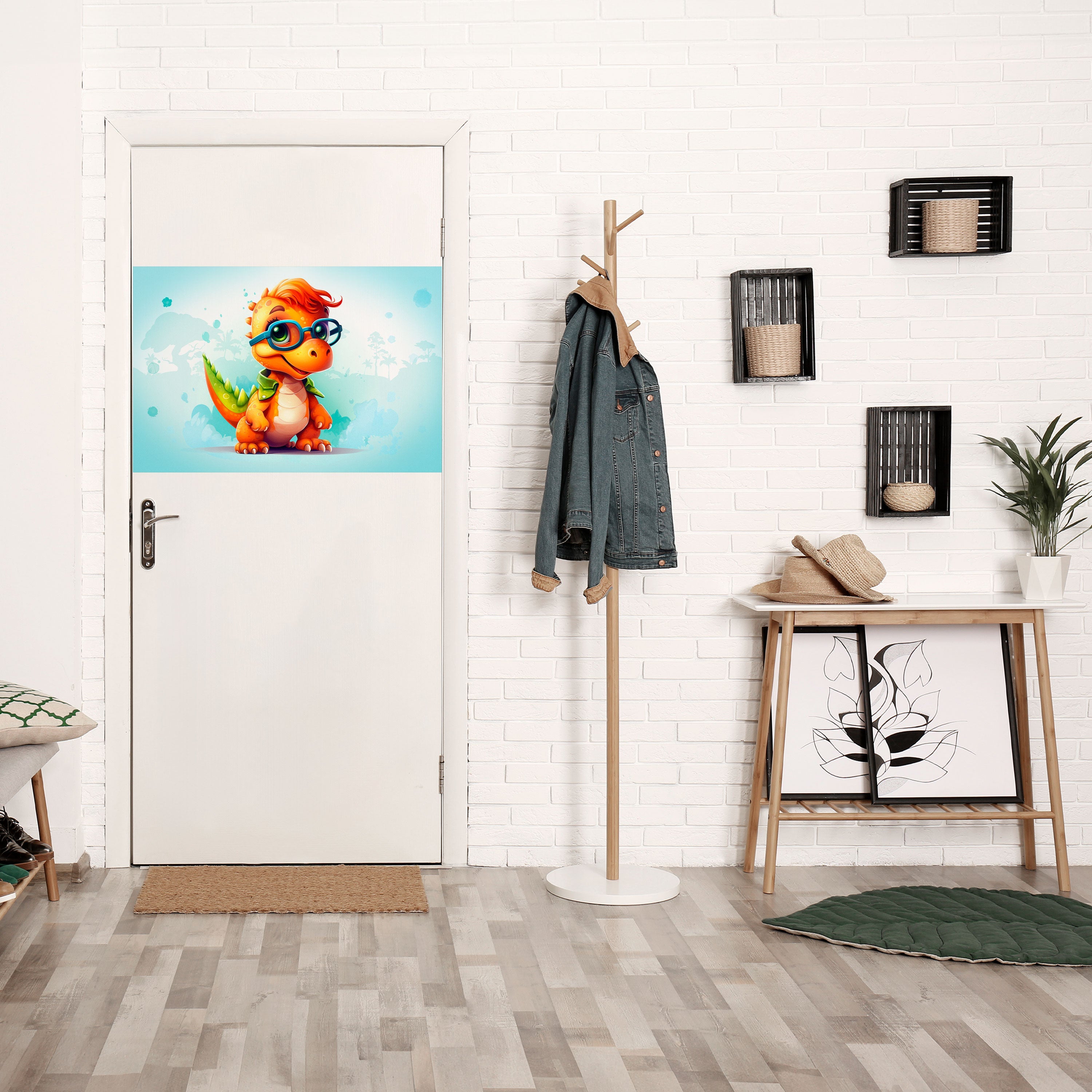 KIDDOSAURUS REX Selbstklebendes Horizontal-Poster