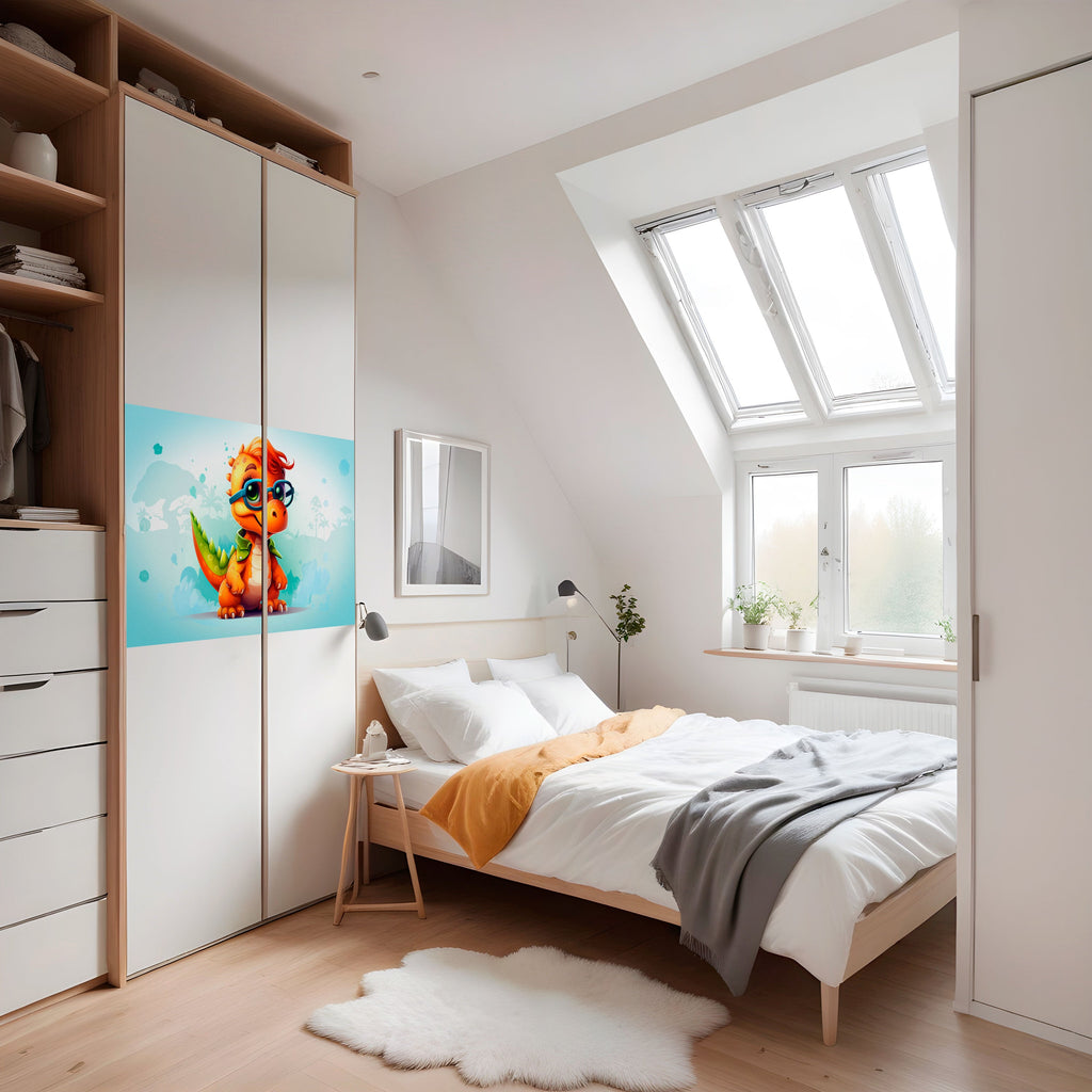 KIDDOSAURUS REX Selbstklebendes Horizontal-Poster