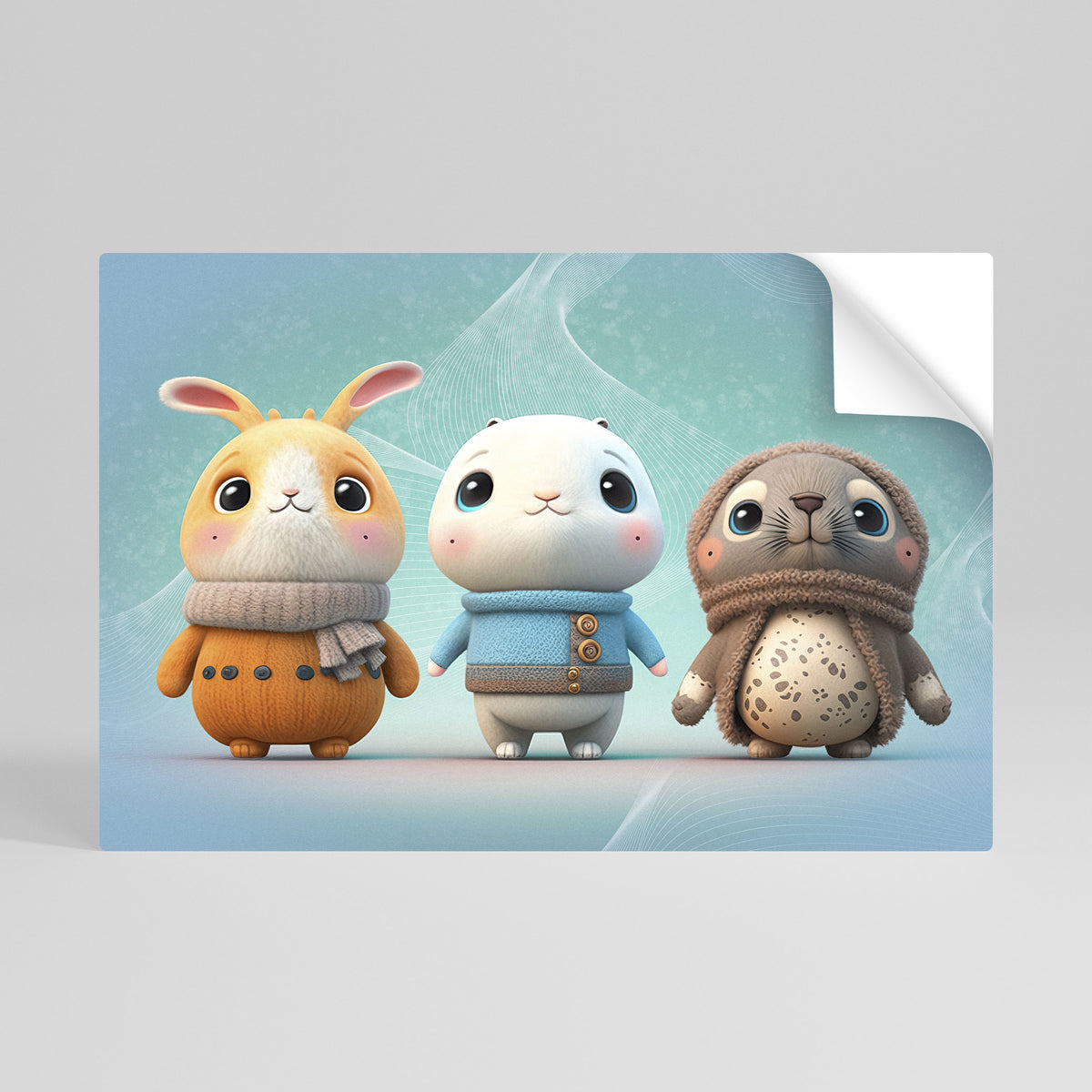 SWEETIES SQUAD Peel and Stick Horizontal Poster