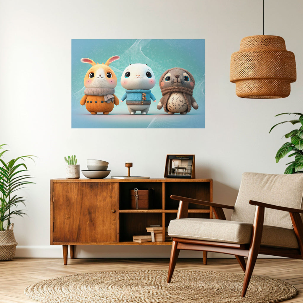 SWEETIES SQUAD Selbstklebendes Horizontal-Poster