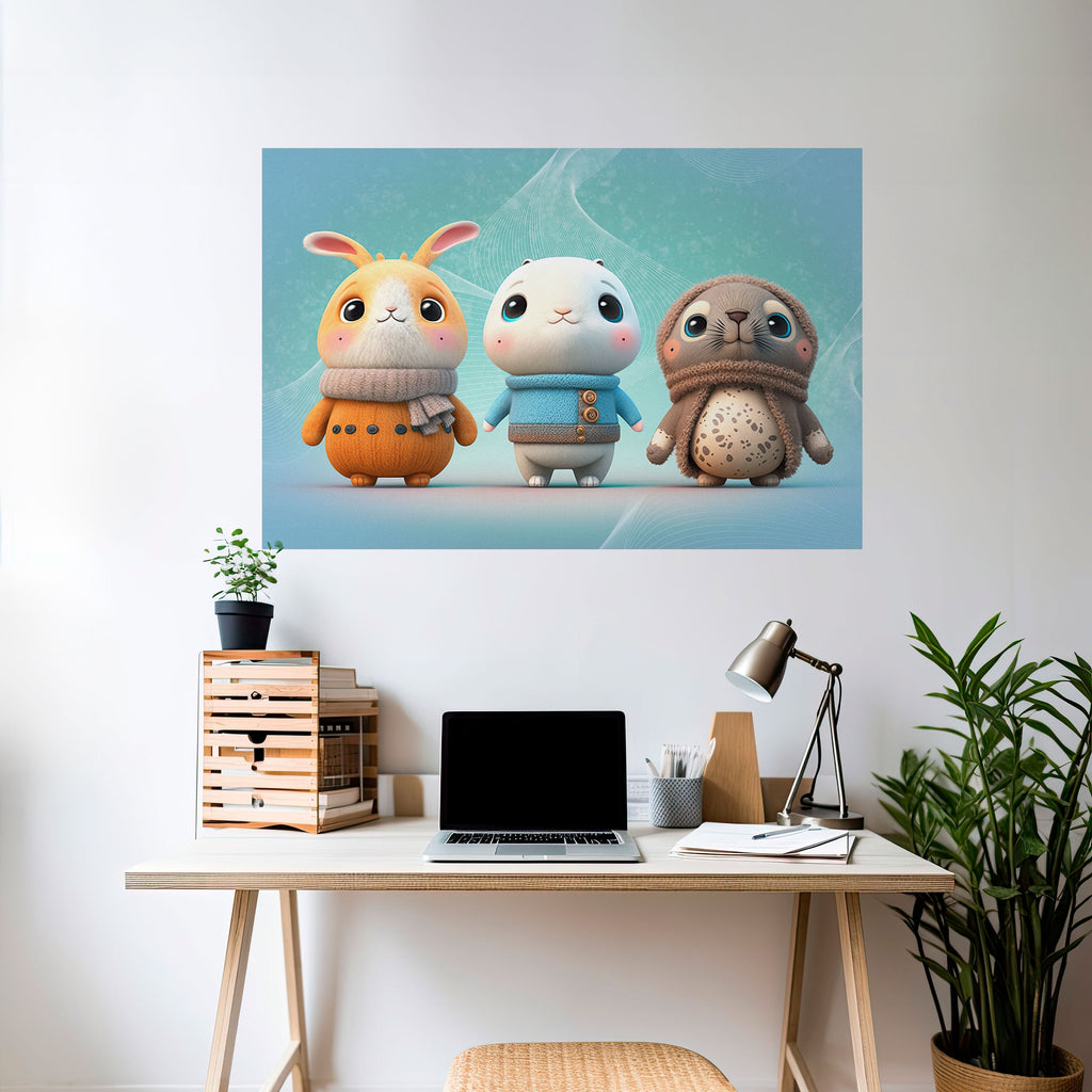 SWEETIES SQUAD Selbstklebendes Horizontal-Poster