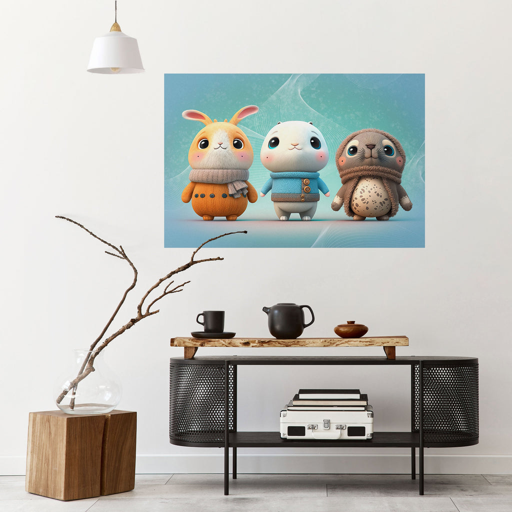 SWEETIES SQUAD Selbstklebendes Horizontal-Poster