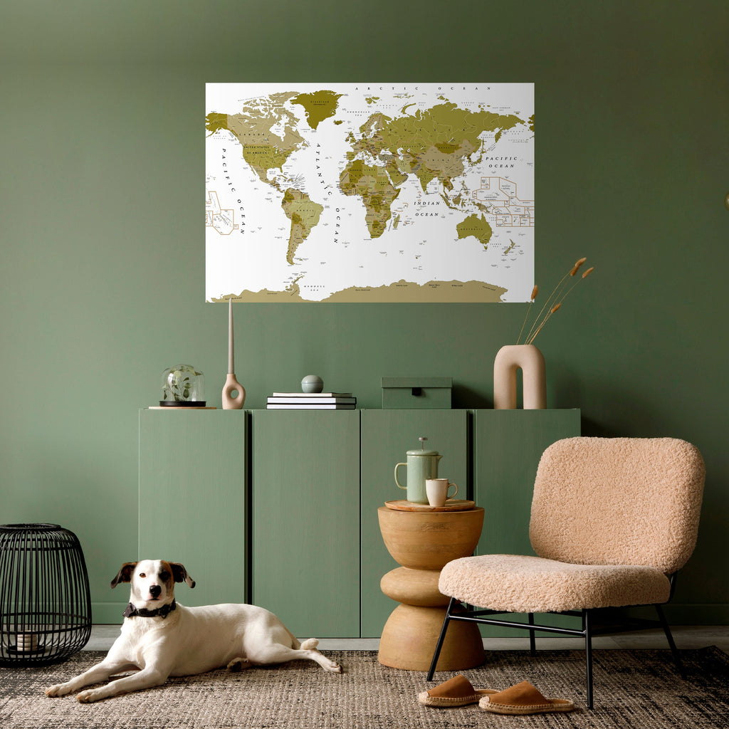 OLIVE EARTH ENCHANTMENT Selbstklebendes Horizontal-Poster