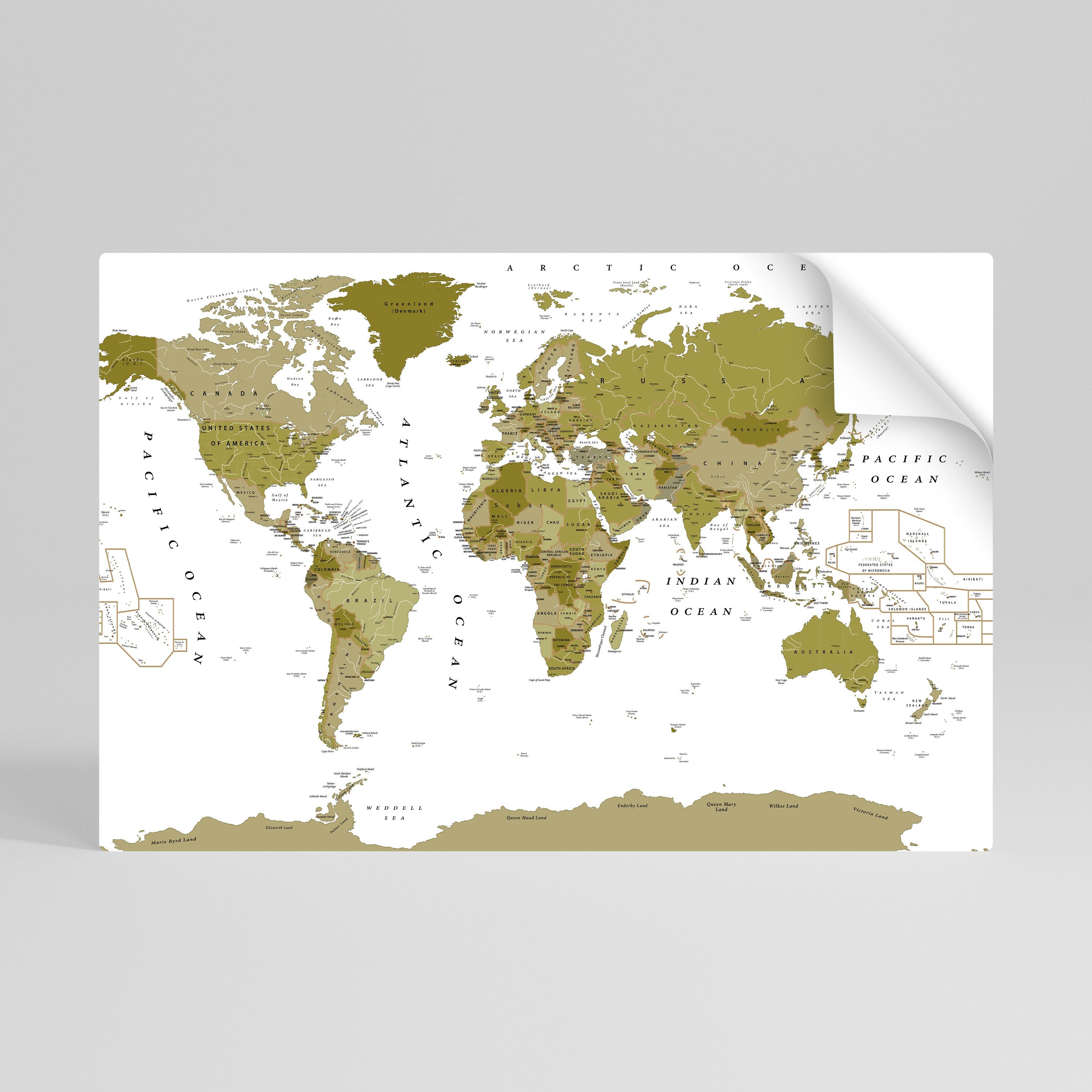 OLIVE EARTH ENCHANTMENT Selbstklebendes Horizontal-Poster