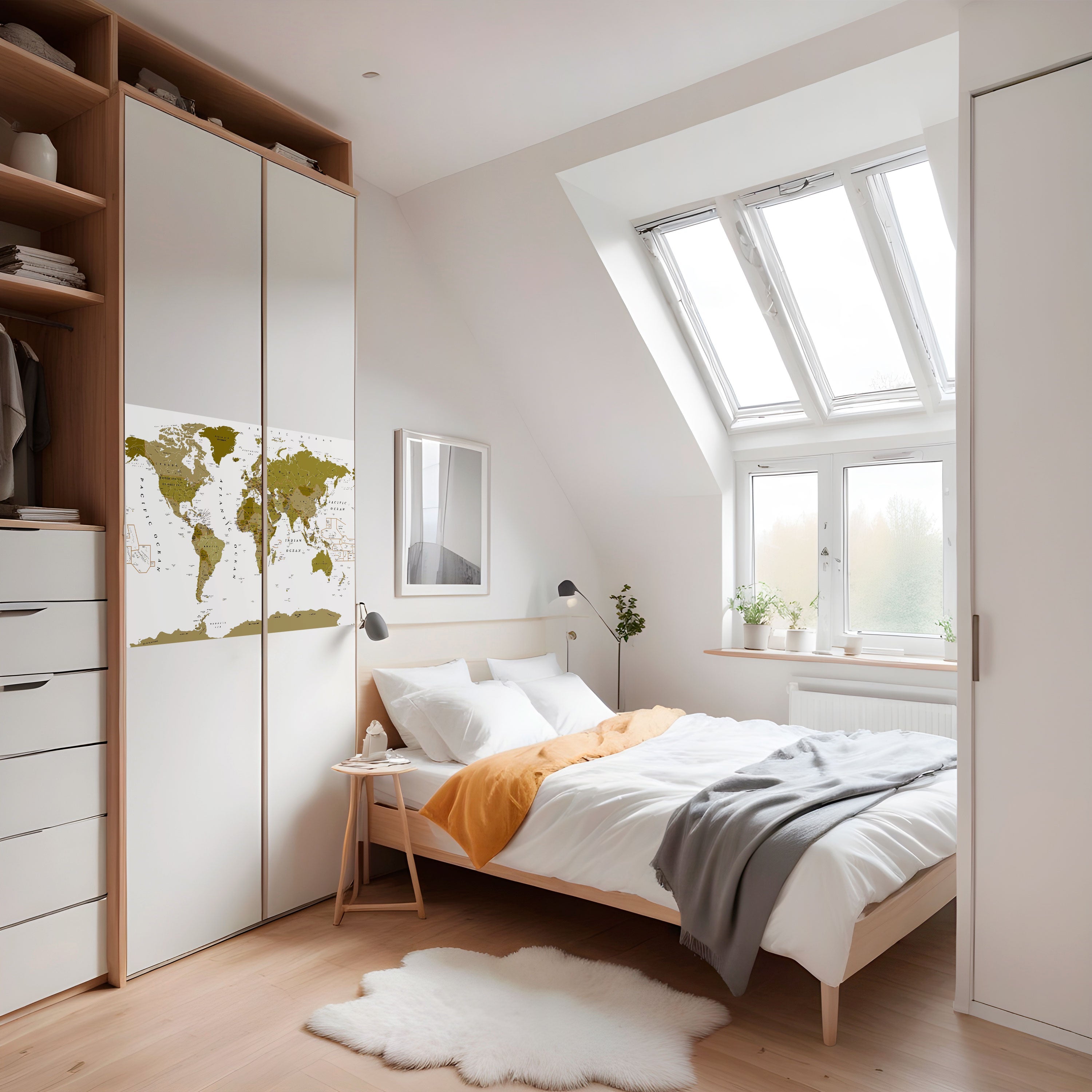 OLIVE EARTH ENCHANTMENT Selbstklebendes Horizontal-Poster