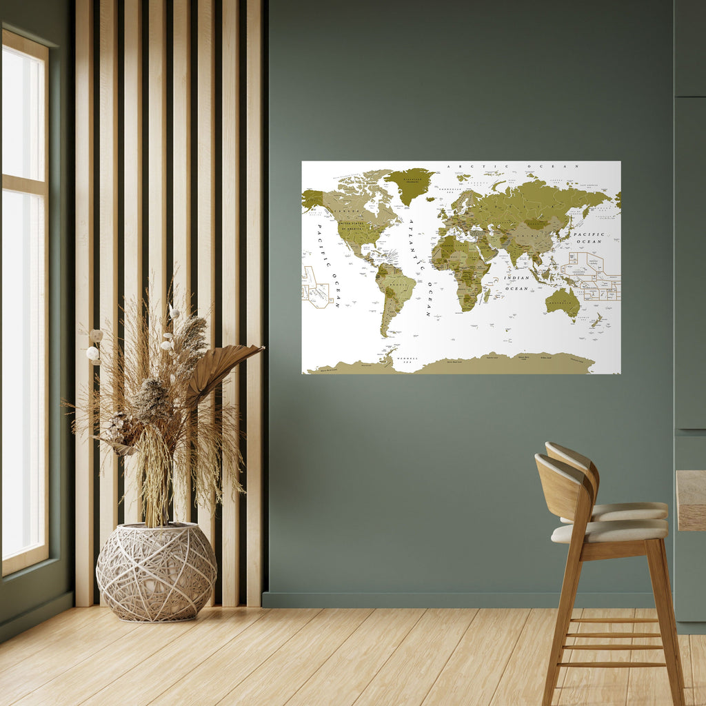 OLIVE EARTH ENCHANTMENT Selbstklebendes Horizontal-Poster