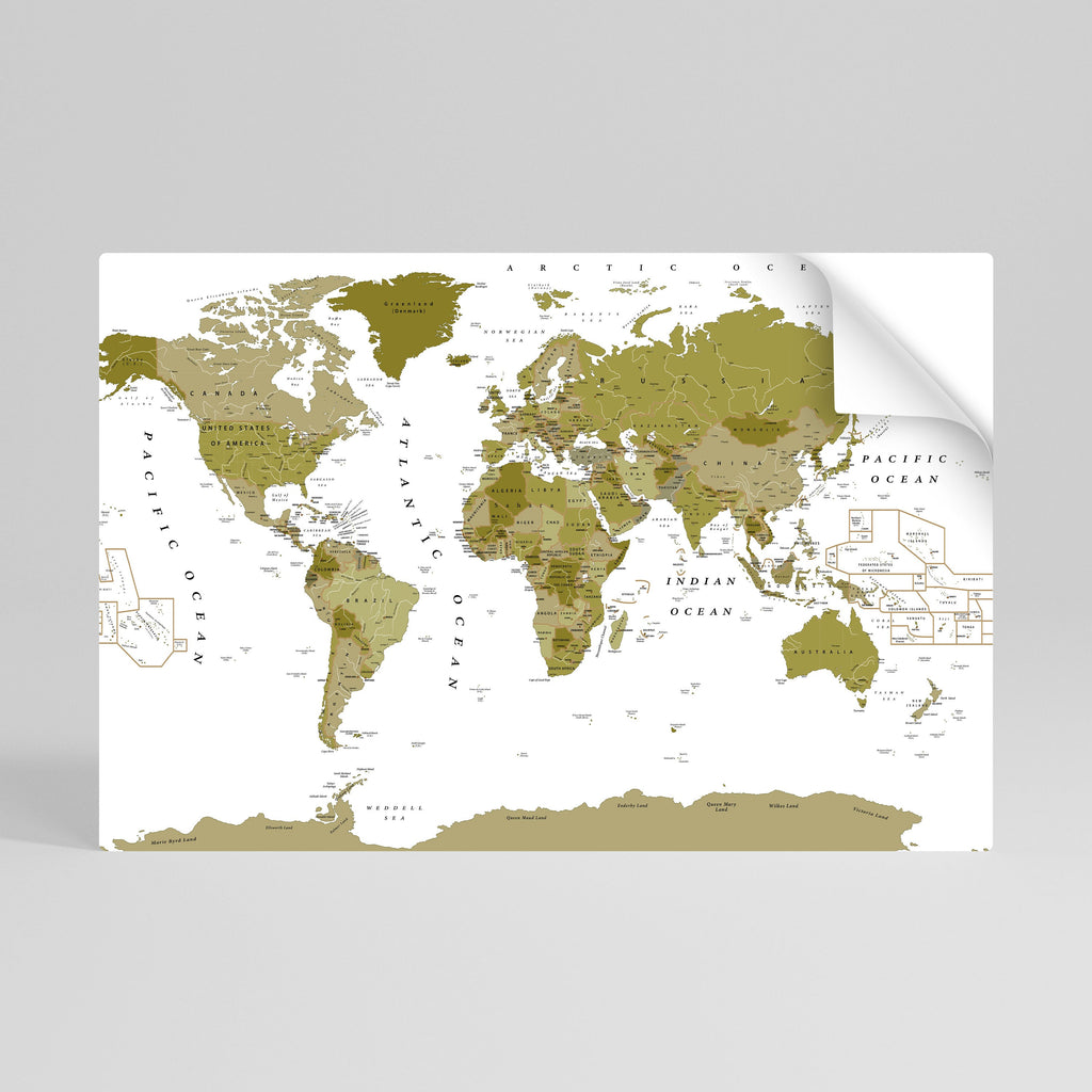 OLIVE EARTH ENCHANTMENT Selbstklebendes Horizontal-Poster