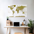 OLIVE EARTH ENCHANTMENT Selbstklebendes Horizontal-Poster