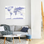 VIOLET WORLDVIEW Selbstklebendes Horizontal-Poster