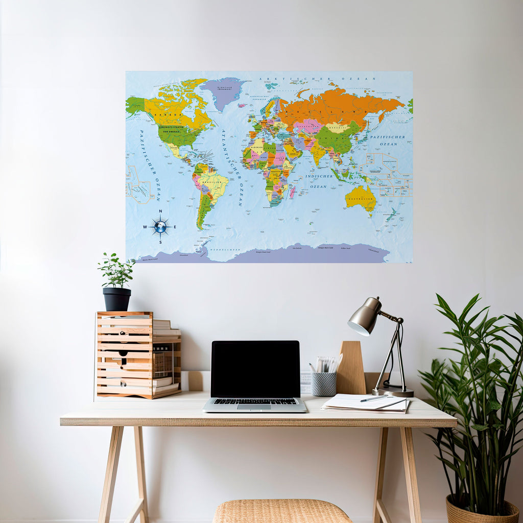 OCEANS OF DISCOVERY [DE] Horizontales Poster zum Abziehen und Aufkleben