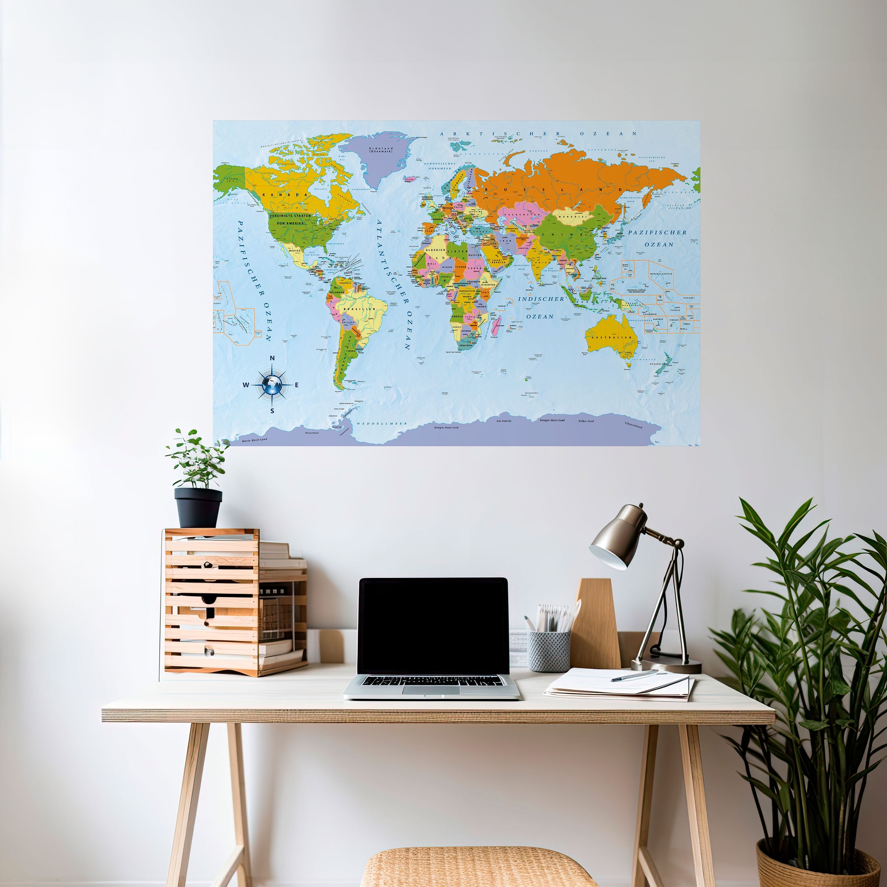OCEANS OF DISCOVERY [DE] Horizontales Poster zum Abziehen und Aufkleben