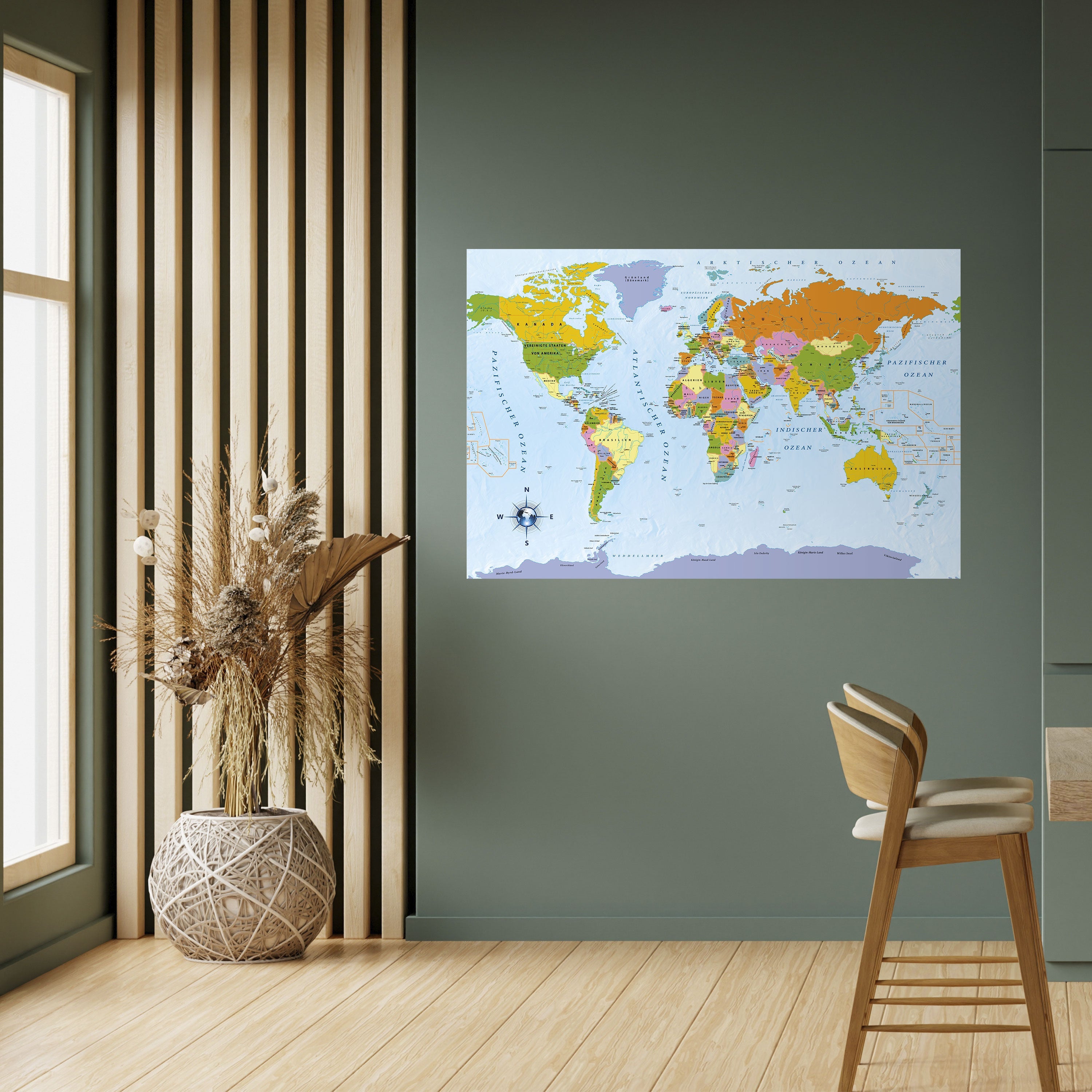 OCEANS OF DISCOVERY [DE] Horizontales Poster zum Abziehen und Aufkleben