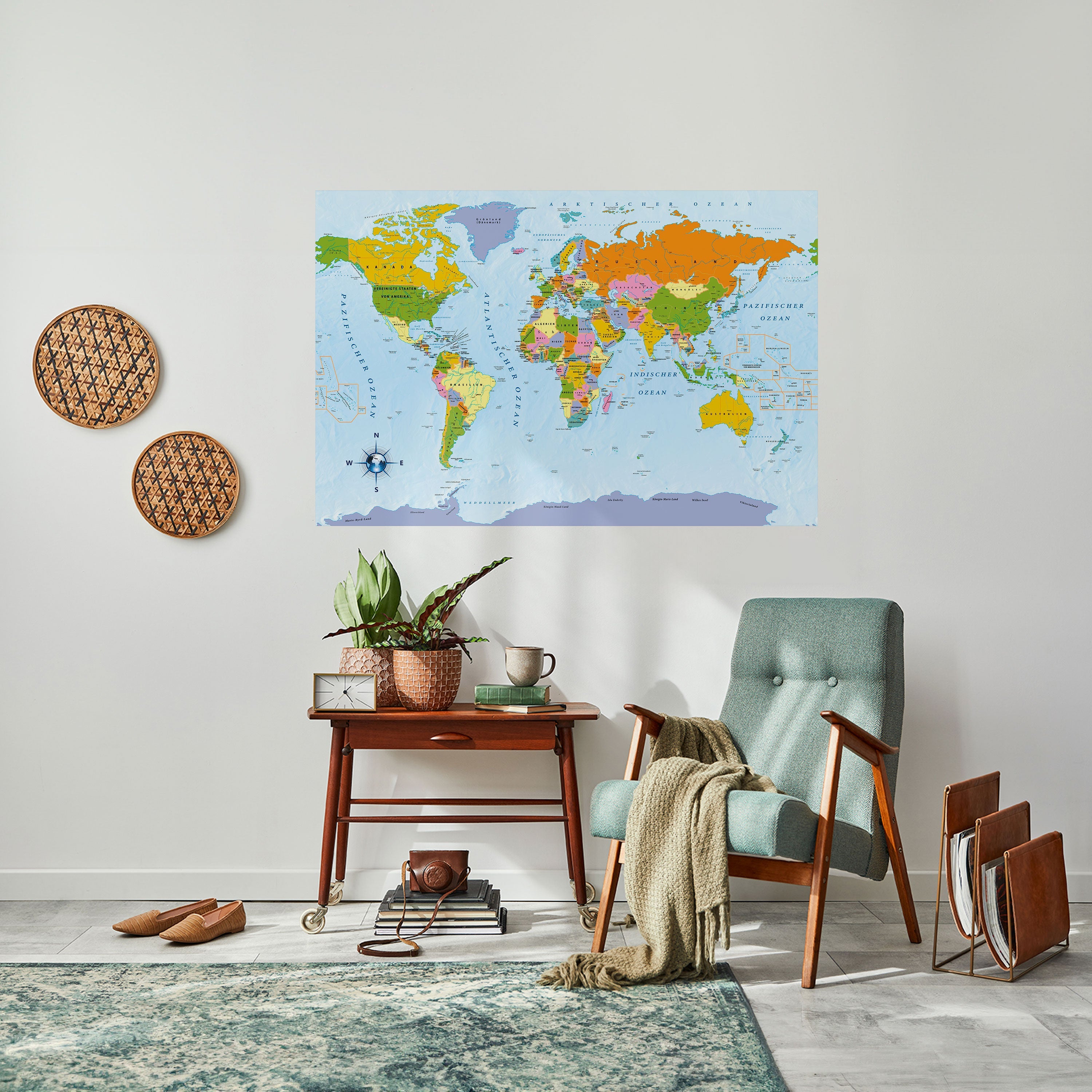 OCEANS OF DISCOVERY [DE] Horizontales Poster zum Abziehen und Aufkleben