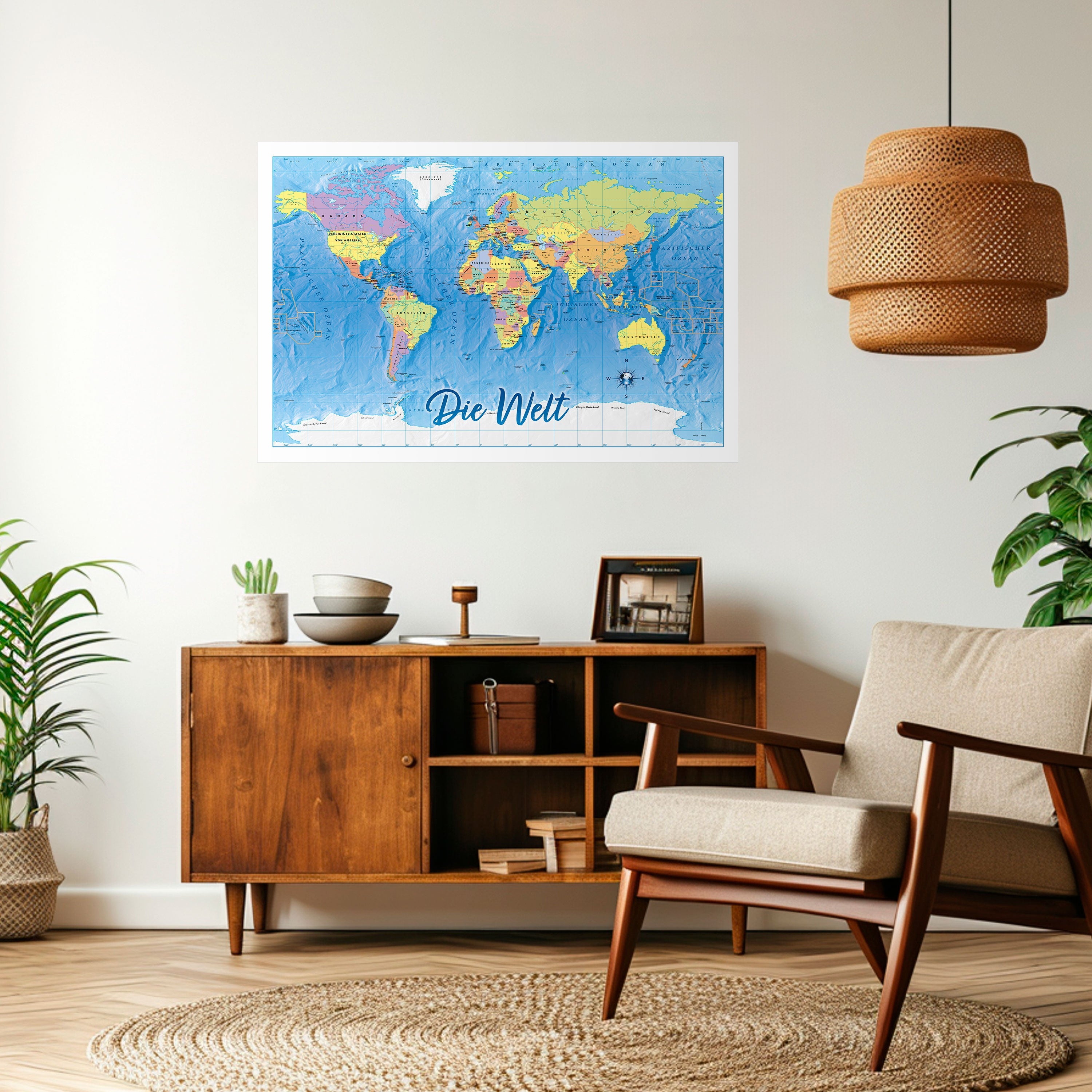 TERRAIN OF DISCOVERY [DE] Selbstklebendes Horizontal-Poster