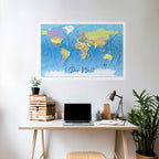 TERRAIN OF DISCOVERY [DE] Selbstklebendes Horizontal-Poster