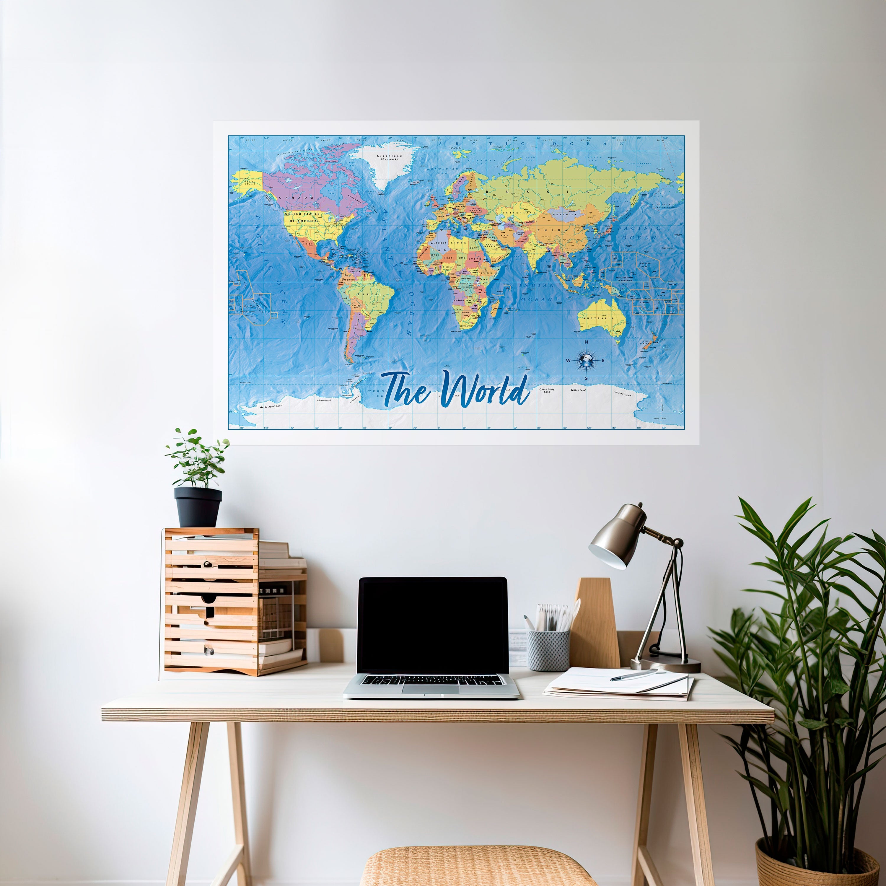 TERRAIN OF DISCOVERY [EN] Selbstklebendes Horizontal-Poster