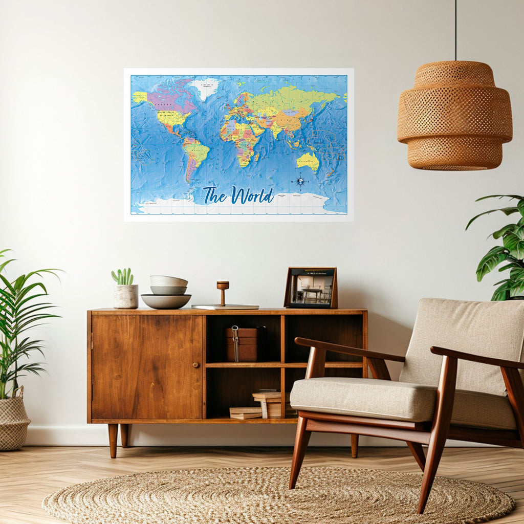 TERRAIN OF DISCOVERY [EN] Selbstklebendes Horizontal-Poster