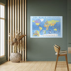 CONTINENTS OF CONNECTION Selbstklebendes Horizontal-Poster