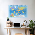 CONTINENTS OF CONNECTION Selbstklebendes Horizontal-Poster