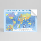 CONTINENTS OF CONNECTION Selbstklebendes Horizontal-Poster