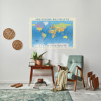 GLOBAL POLITICAL TAPESTRY [DE] Selbstklebendes Horizontal-Poster