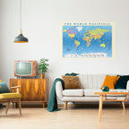 GLOBAL POLITICAL TAPESTRY [EN] Selbstklebendes Horizontal-Poster