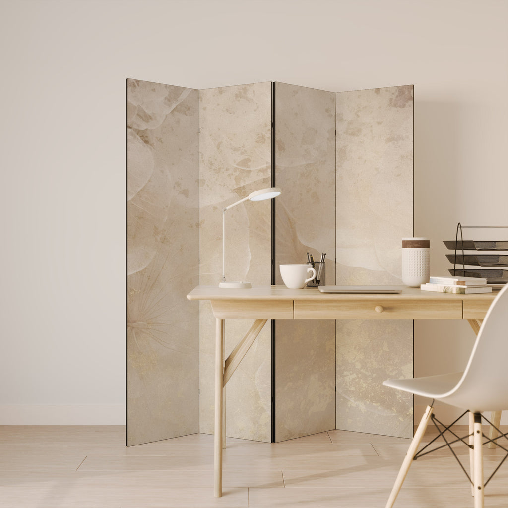 WHISPERING PETALS Dekorativer 4-teiliger Raumteiler