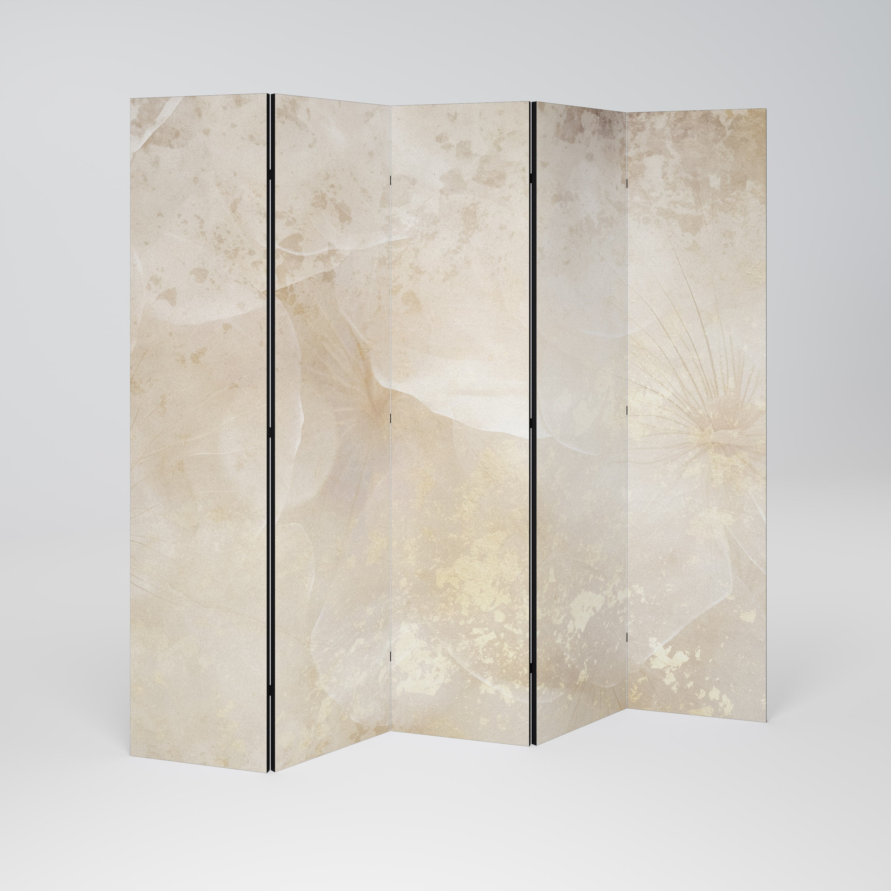 WHISPERING PETALS Dekorativer 5-teiliger Raumteiler