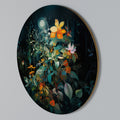 NOCTURNAL FLOWERS Round Wall Art