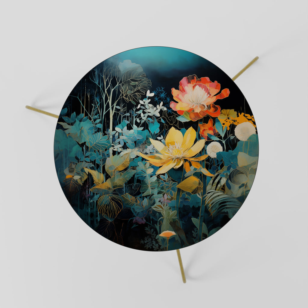 MIDNIGHT FLOWERS Couchtisch 60