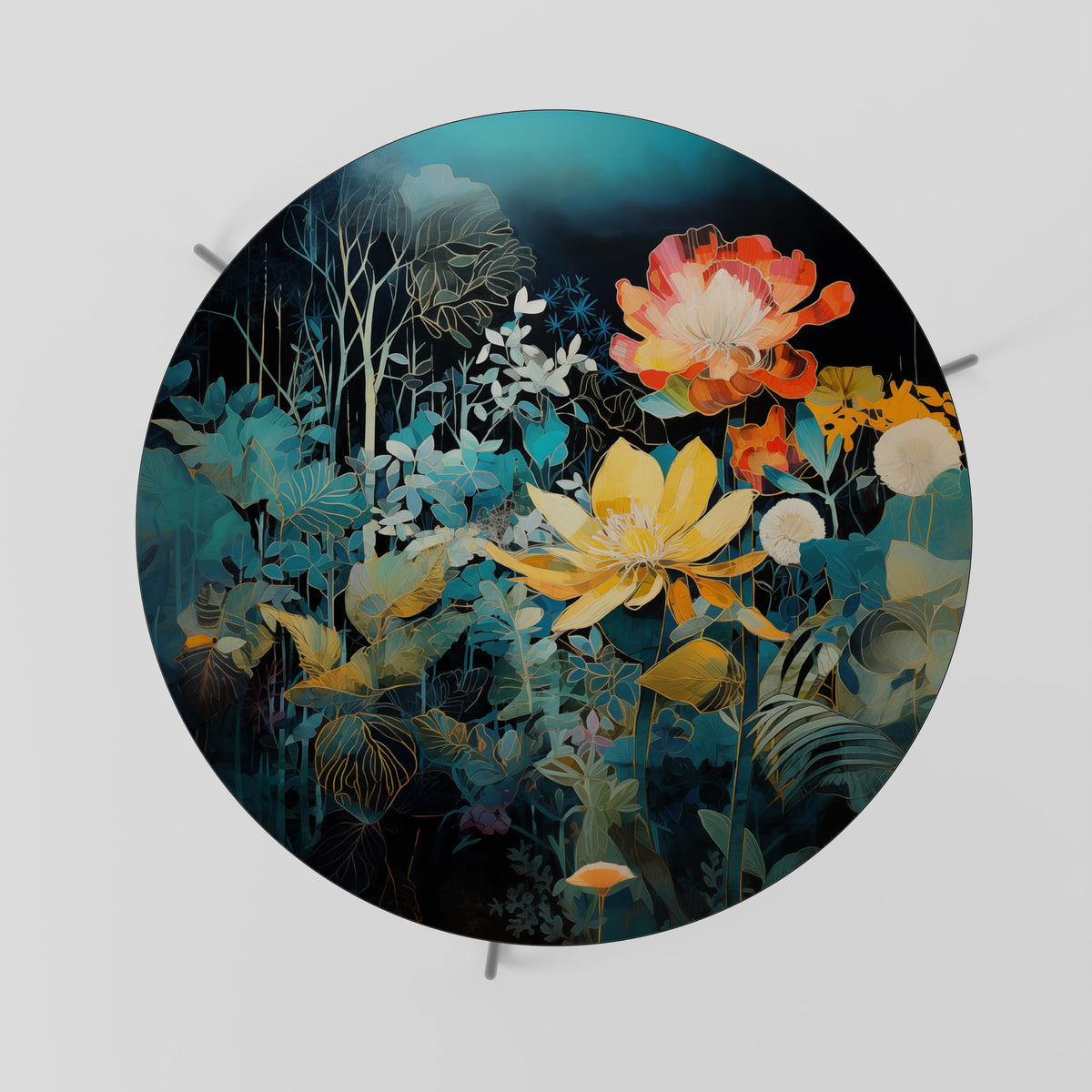 MIDNIGHT FLOWERS Couchtisch