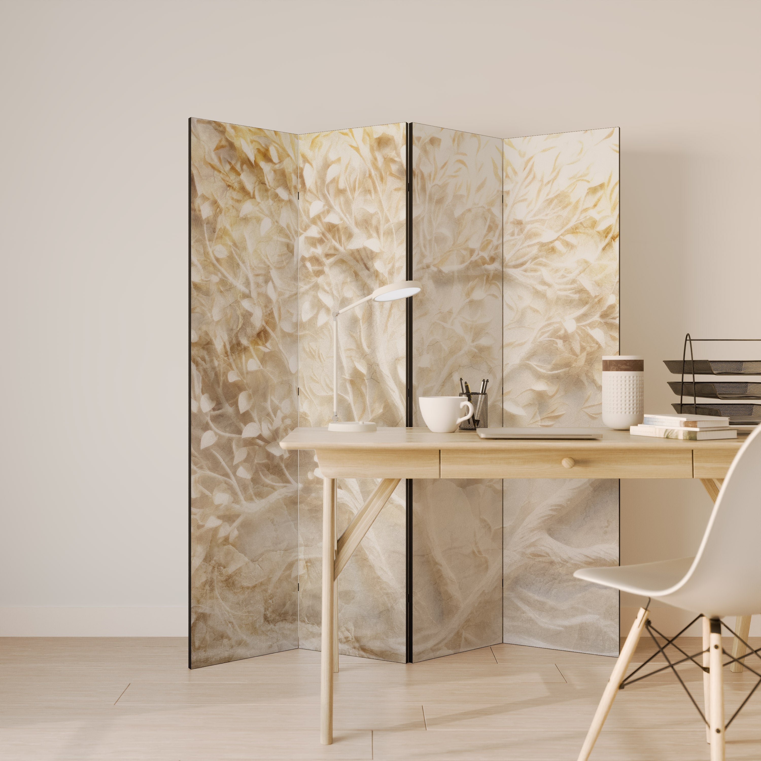 LUMINOUS GROWTH 4-Panel Room Divider