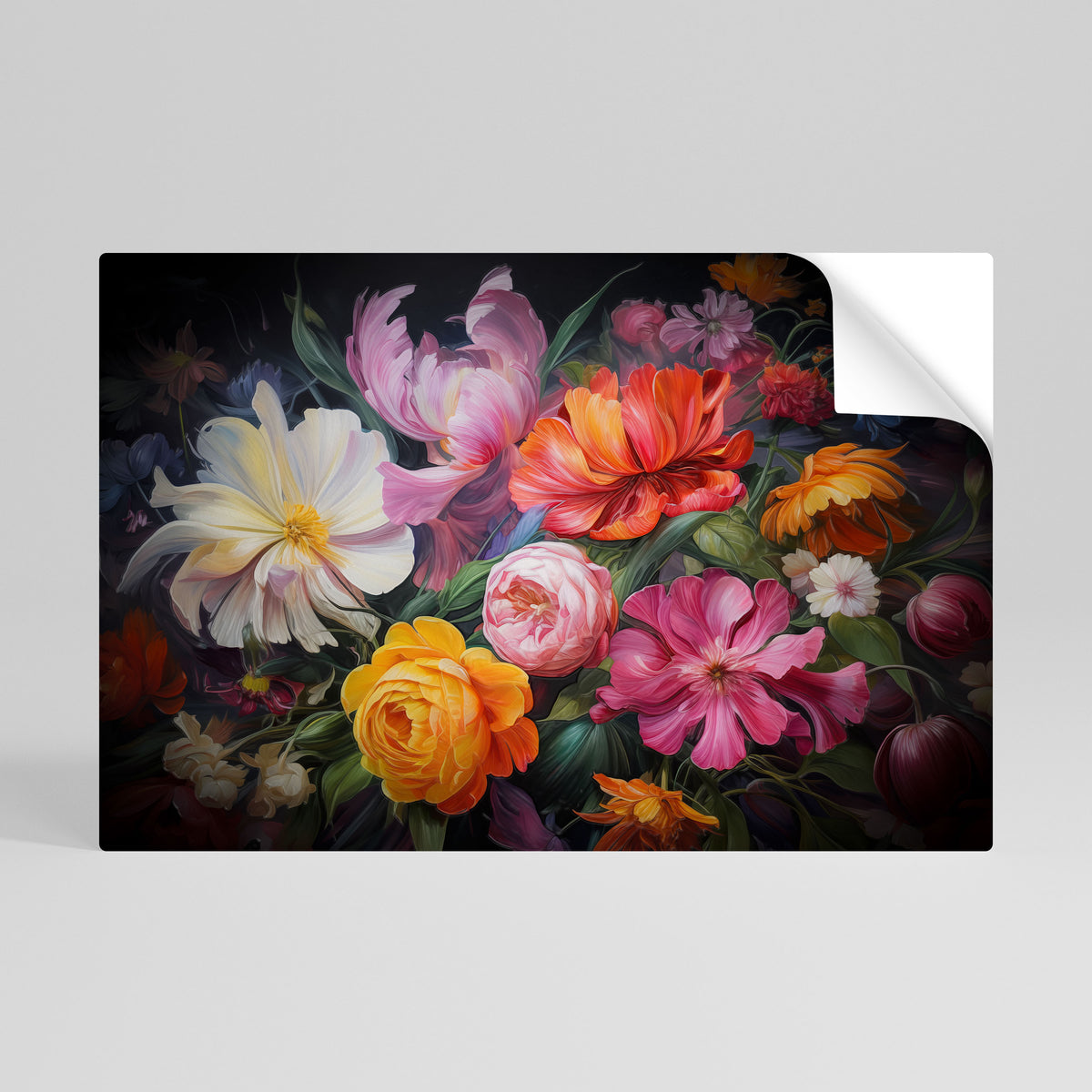 EPHEMERAL BOUQUET Peel and Stick Horizontal Poster